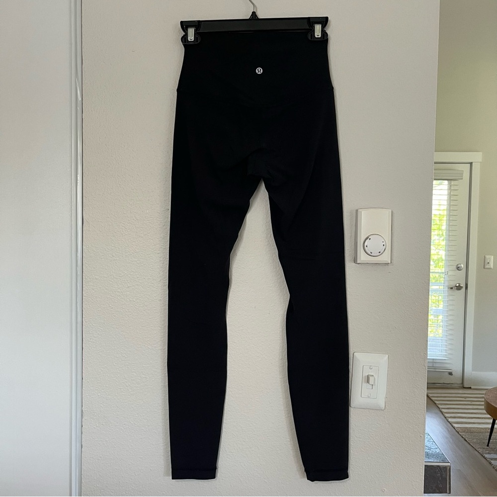 High-Rise 28" Black Lululemon Align Leggings, Size 4